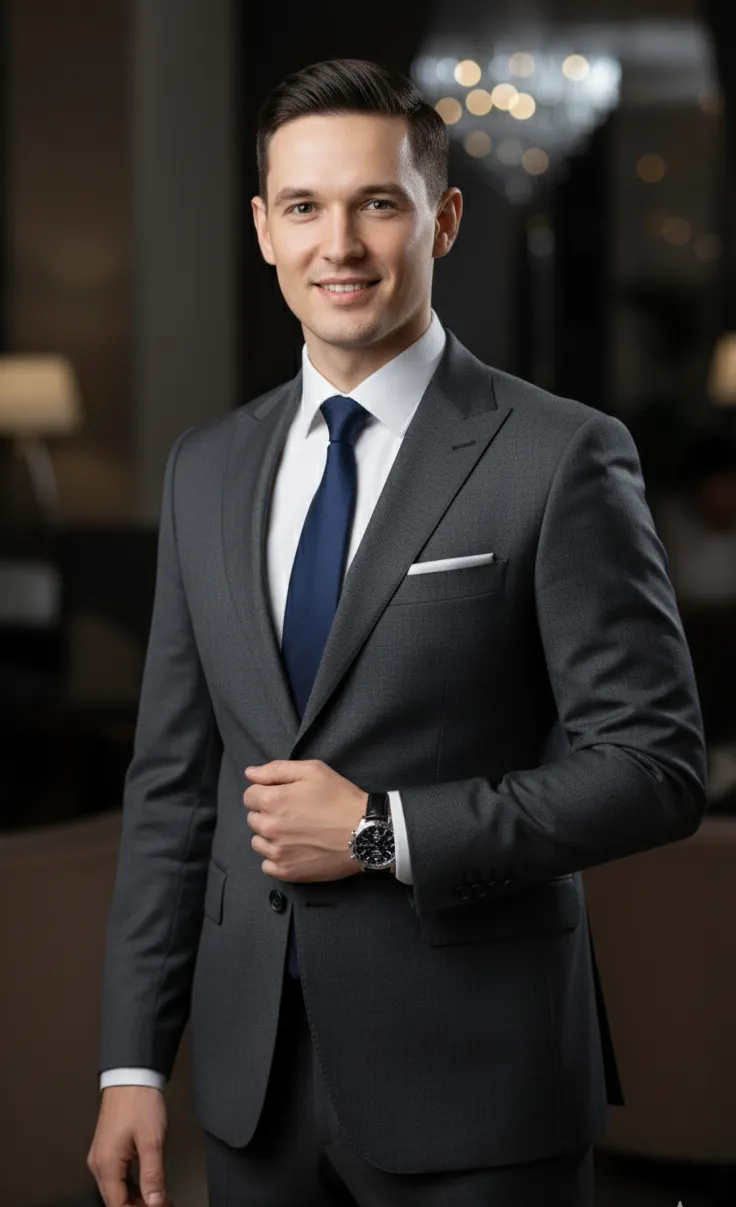 Hombre con traje formal